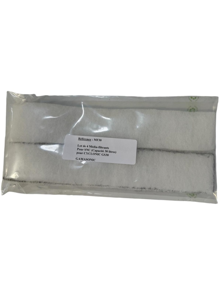 Media filtrant pour GS30 lot de 4