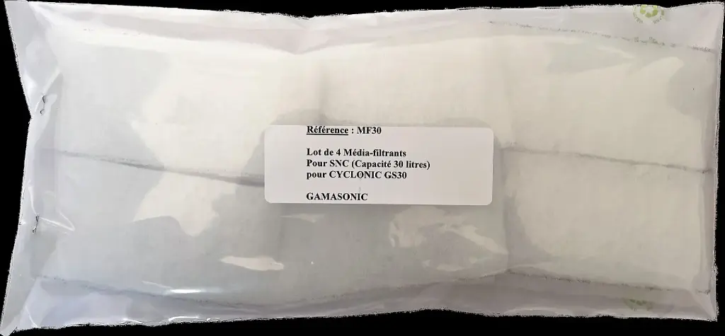 Media filtrant pour GS30 lot de 4
