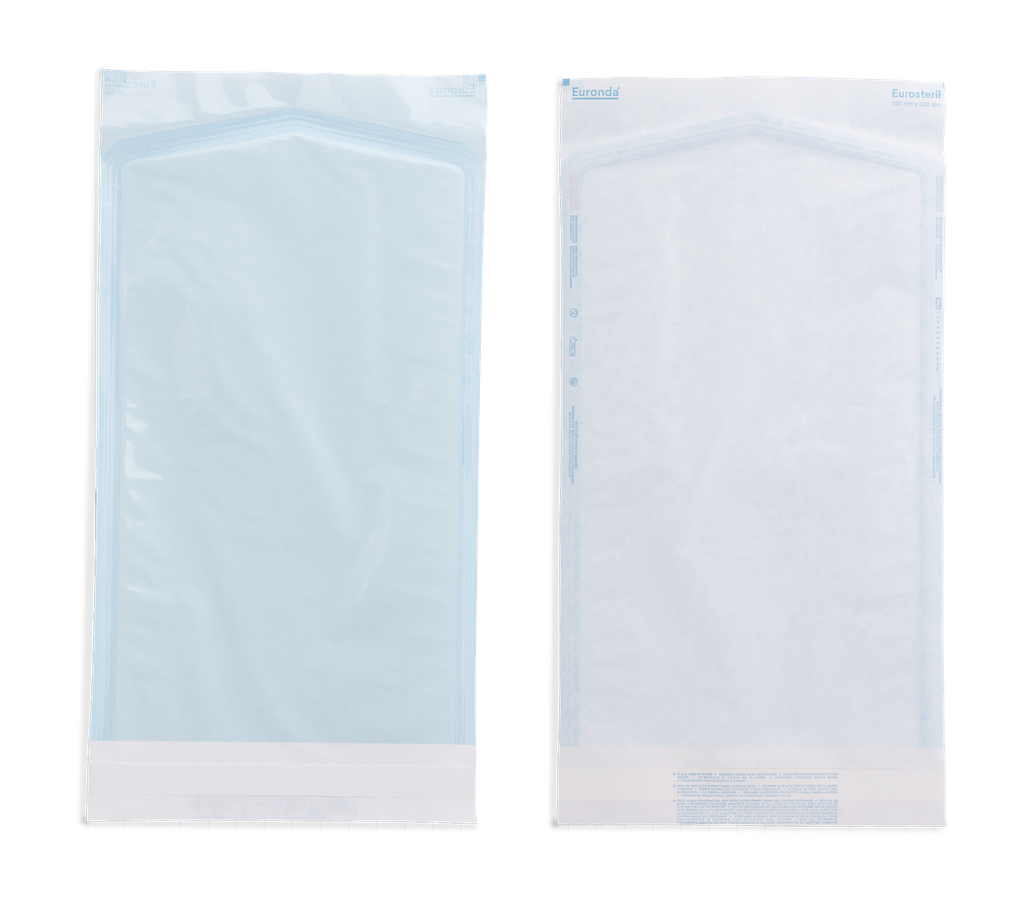 Enveloppes de stérilisation autosoudables - 19 x 33 cm 
(5 paquets de 200 pièces)
