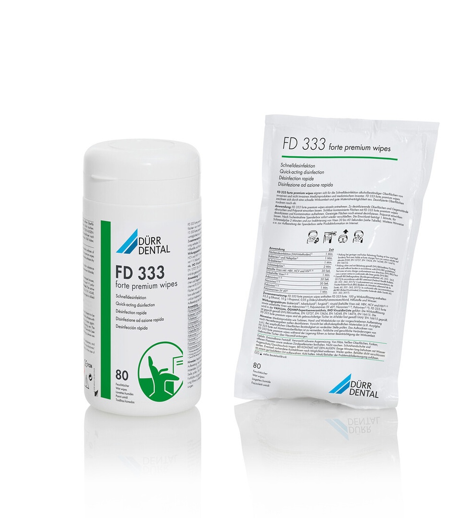 FD 333 forte premium wipes Désinfection rapide