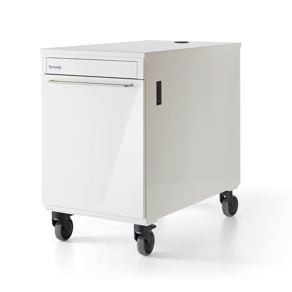 WHITE CABINET E-CART FOR EXL