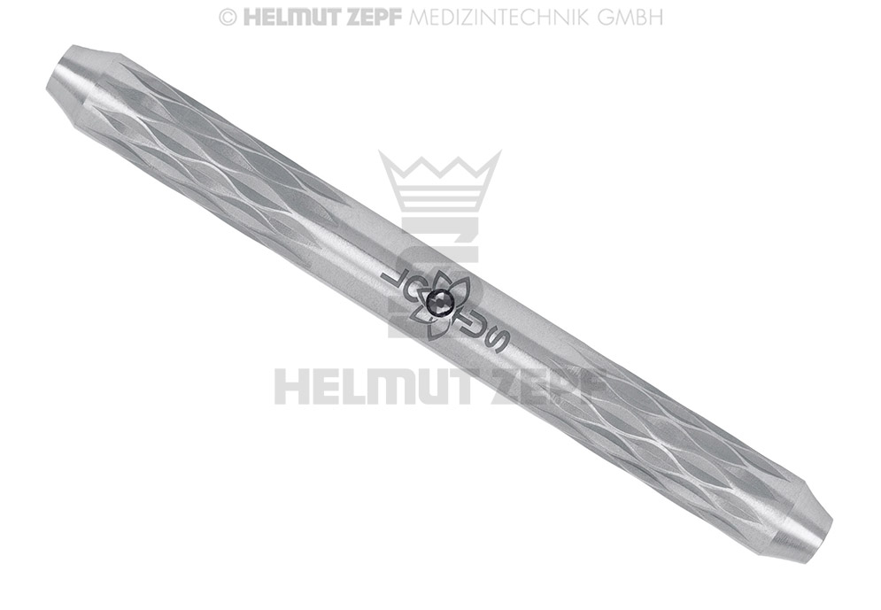 HANDLE LOTUS DESIGN HOLLOW STAINLESS STEEL, DOUBLE ENDED, EXCHANGEABLE M4X0,5MM