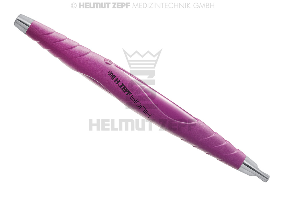 ZEPF-BIONIK MANCHE UNIVERSEL, PEEK, POUR INSERTS ÉCHANGEABLES M2X0,5 À UN SEUL BOUT, VIOLET VIF,