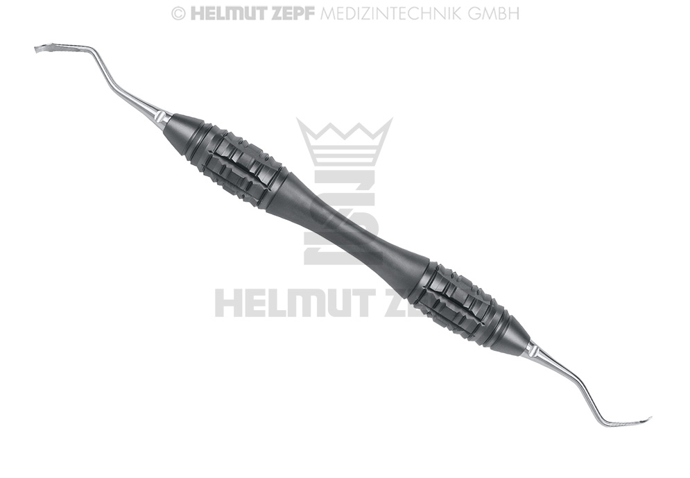 BACK-ACTION BURIN A OS 4MM/5MM COMBI DOUBLE EXTRÉMITÉ HUERZELER/MANCHE ZUHR DESIGN, EMBOUT INTERCHANGEABLE