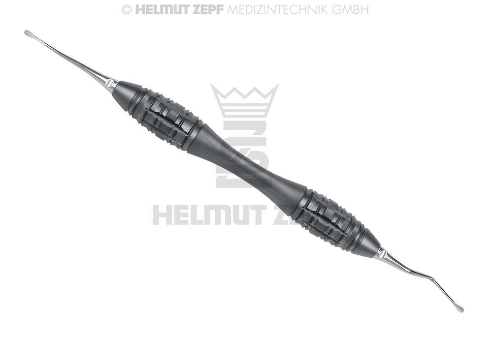 INSTRUMENT COMBINÉ MÂCHOIRE INFÉRIEUR / SUPÉRIEUR / DROIT / ANGULÉ DANS MANCHE À DOUBLES EMBOUTS HÜRZELER / ZUHR DESIGN