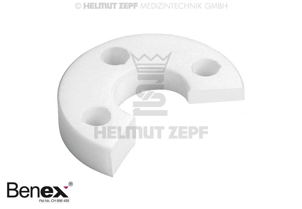 PLAQUE À SEGMENT, GAUCHE PTFE - BLANCHE 