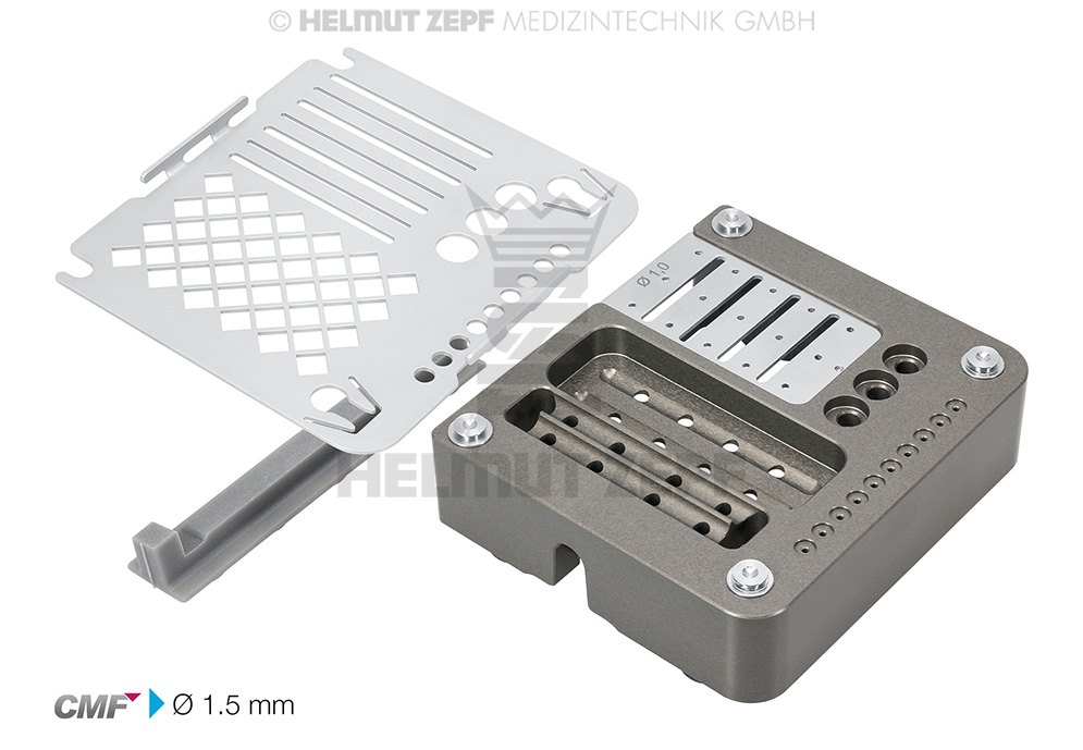 BOX SET CMF COMPACT Ø1,5MM VIS TITAN AVEC TOURNEVIS, LAME, FRAISE, APPLICATEUR BROCHES ET UN PAQUET DE VIS