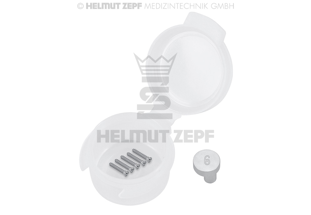 CMS MICRO-VIS EN TITANE DIAM.1,2 X 6 MM CRUCIFORME, ANODISÉE EN GRIS (UNITÉ D'EMBALLAGE 5 PIÈCES)