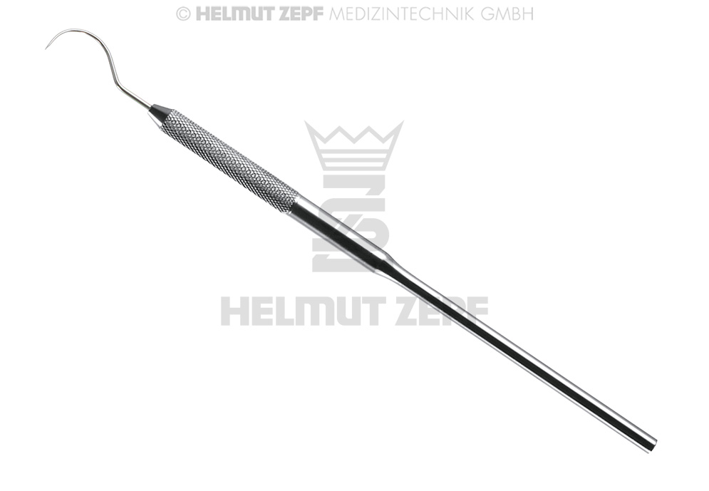 SONDE, FIG. 23, AVEC MANCHE ROND ET QUADRILLE, INOXYDABLE, SIMPLE