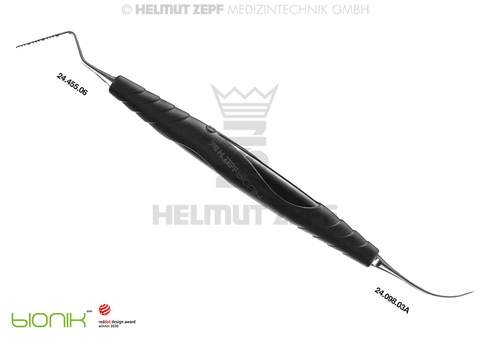 INSTRUMENT COMBINÉ, COMPRENANT: SONDE PARODONTALE GRADUÉE NORTH CAROLINA CNC (1-15 MM)