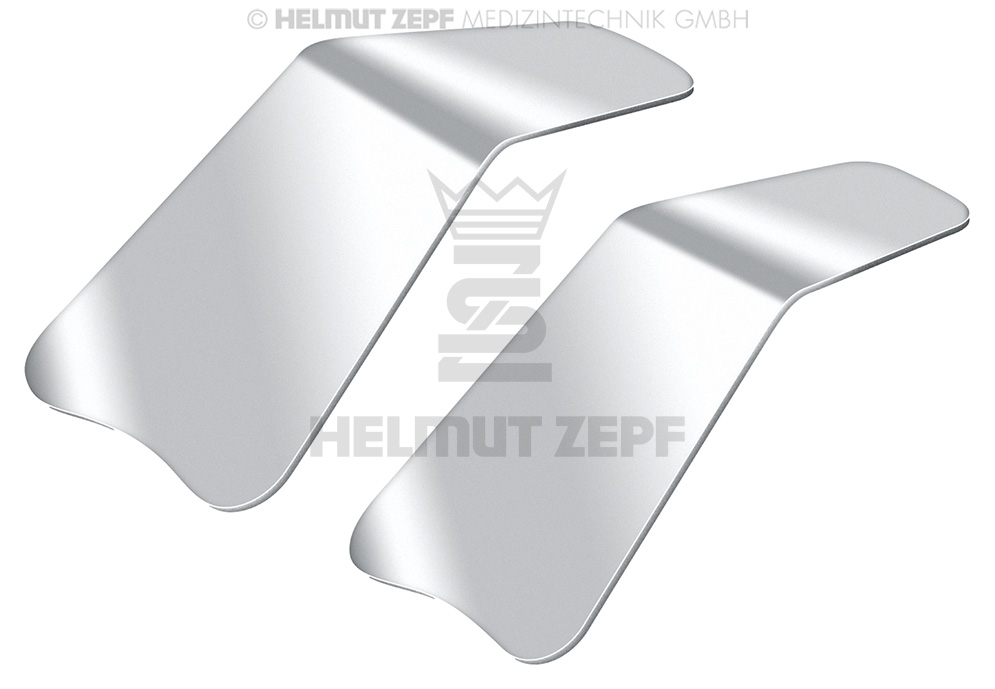 MIROIR MÉTALLIQUE, BRILLANT, 1 PAIRE, POUR LA PHOTOGRAPHIE INTRA-ORALE, MIROIR LARGE POUR PHOTOS OCCLUSALES,