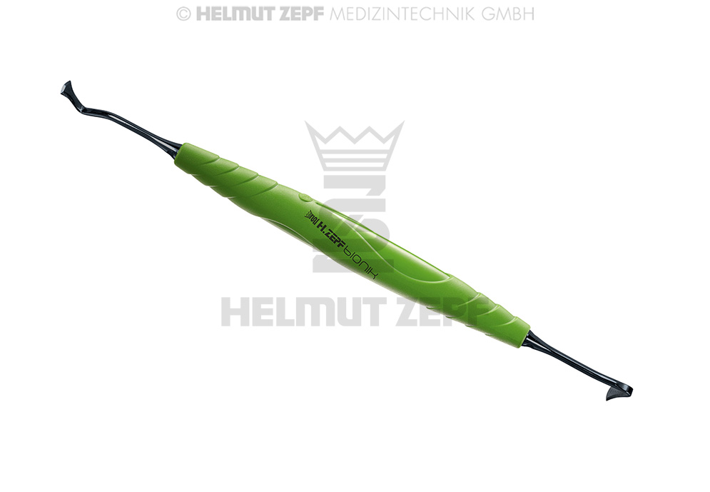 ATTIN COUTEAU À COMPOSITE FIG. 2 MANCHE BIONIK VERT-JAUNE, NANOPAL INSERTS INTERCHANGEABLES