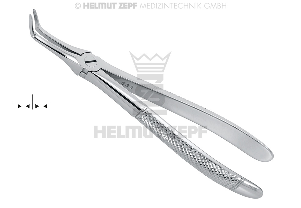 DAVIERS, FORME ANGLAISE, FIG. 45-F POUR RACINES INFÉRIEURES 