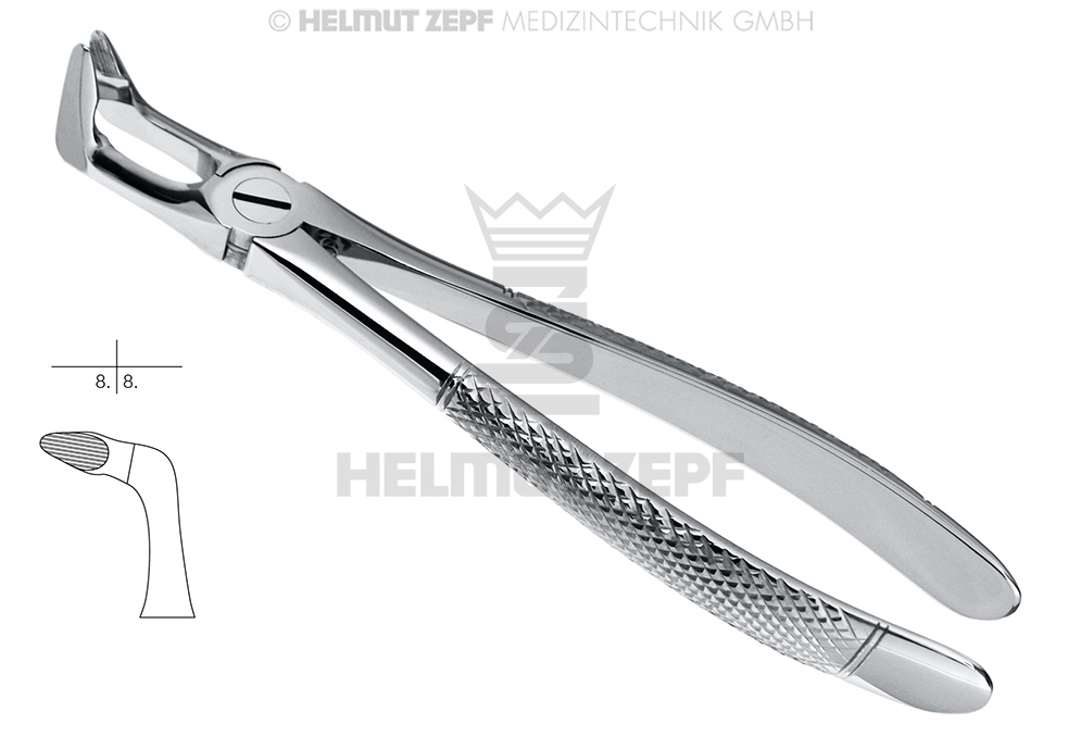 DAVIER, FORME ANGL., PETIT MOD., FIG. 79 3ÈMES MOLAIRES INFÉRIEURES 