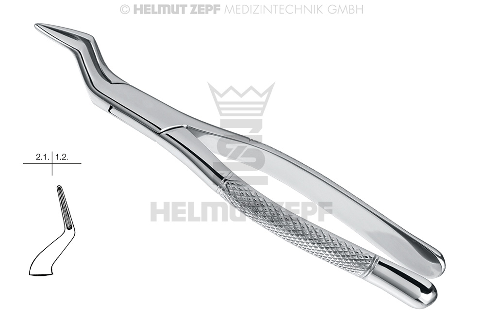 DAVIER, FORME AMÉRICAINE, FIG. 65, INCISIVES & RACINES SUPÉRIEURES