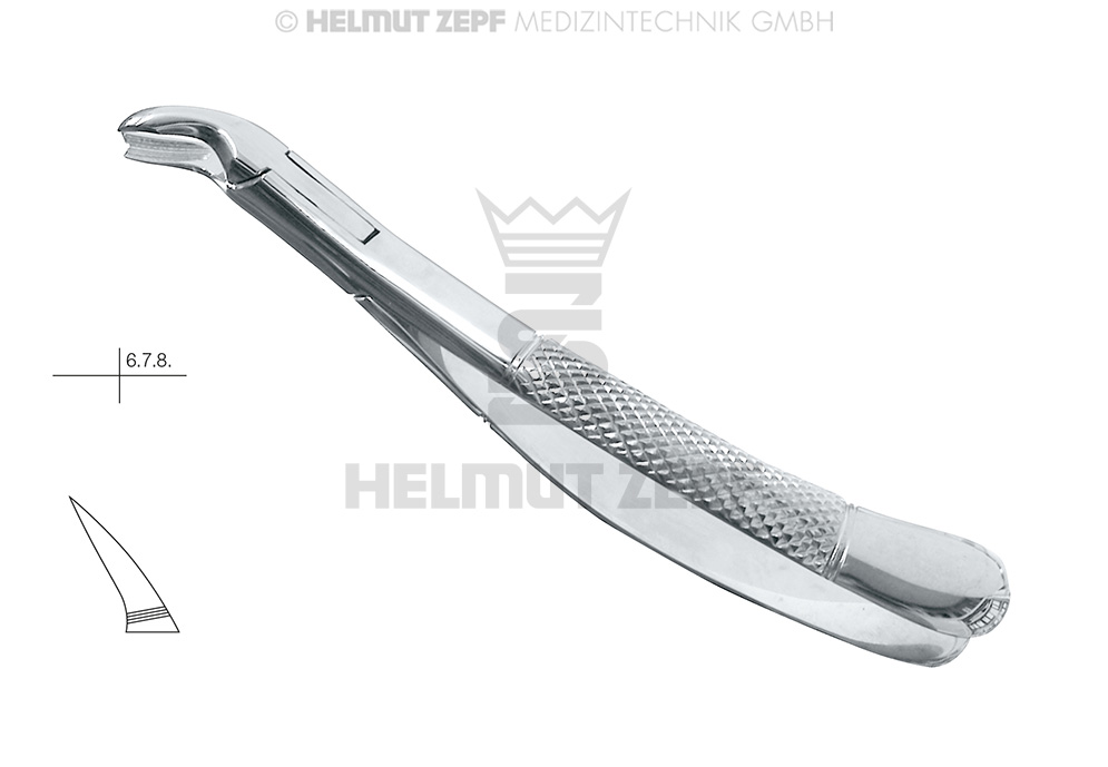 DAVIER, FORME AMÉRICAINE, FIG. 90, MANCHES STRIÉS 