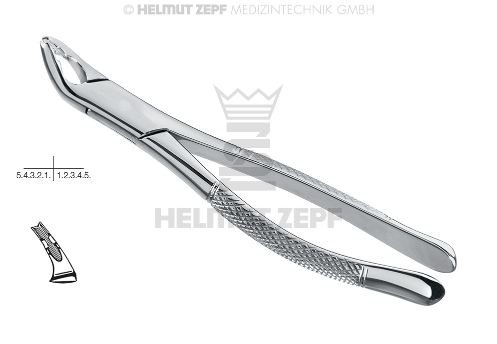 DAVIER, FORME AMÉRICAINE, FIG. 151-AB, DENTS INFÉRIEURES 