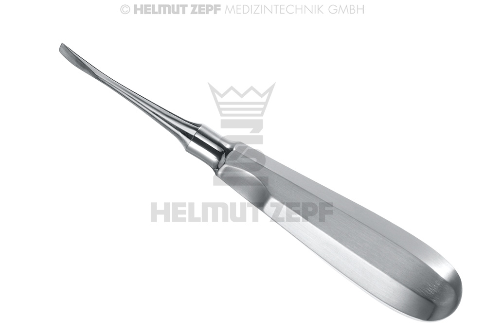 ÉLÉVATEUR SPÉCIAL, FIG. 62, 4 MM, PLAT, LÉGÈREMENT COUDÉ, MANCHE AVEC APPUI-DOIGTS 160 MM