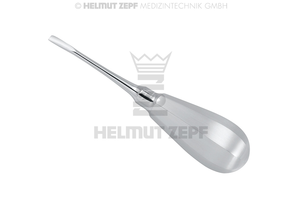 ÉLÉVATEUR SPÉCIAL, FIG-62, 4 MM, LÉGÈRE- MENT COUDÉ, PLAT, MANCHE "BEIN" 