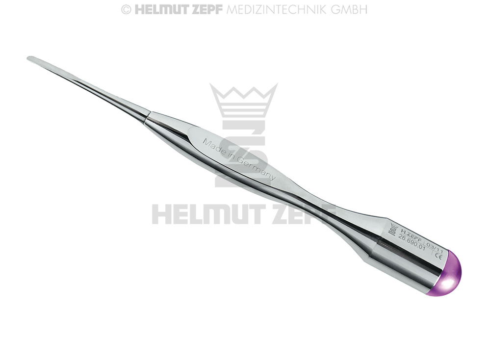 POWER-PERIOTOME P1 XL AVEC MANCHE DESIGN ÉQUILIBRÉ, CODE COULEUR VIOLET 