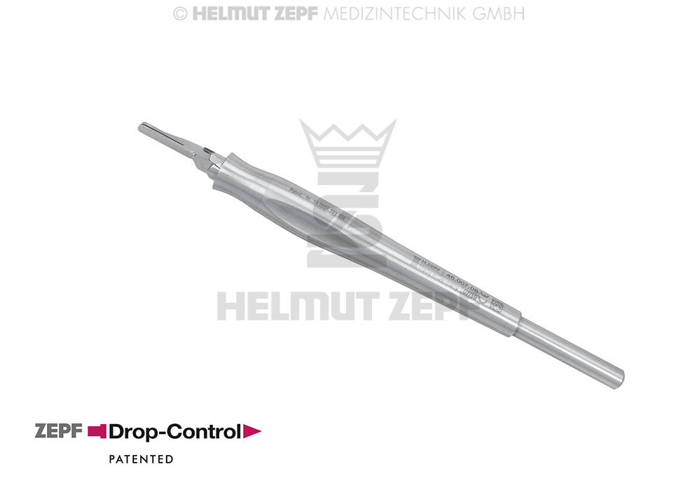 MANCHE DE BISTOURI DROP-CONTROL AVEC DÉCLENCHEUR DE LAME À UNE SEULE MAIN