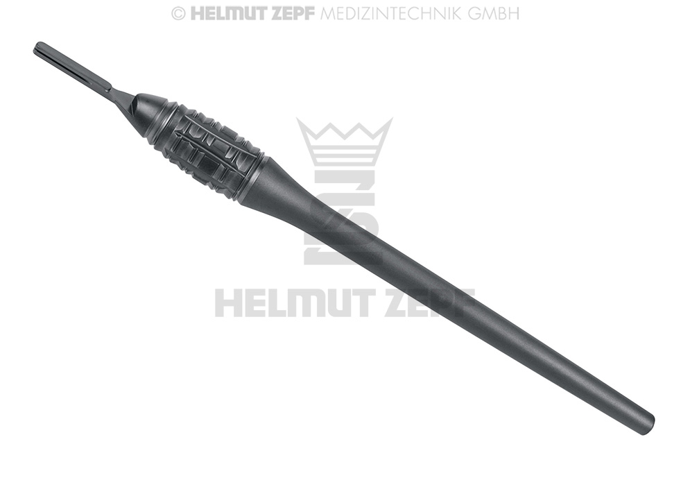MANCHE DE BISTOURIS MACRO POUR LAMES STANDARD, MANCHE EN DESIGN HÜRZELER / ZUHR, MANCHE EN REVÊTEMENT PVD: