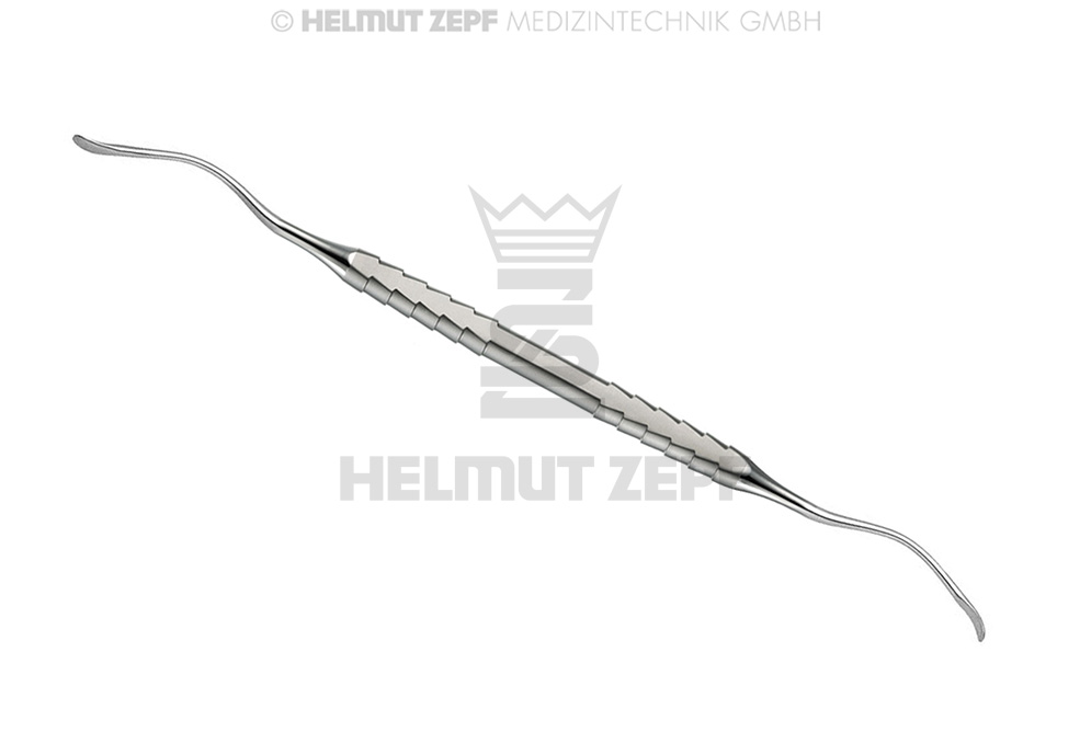 CURETTE SINUSALE, À DEUX EXTRÉMITÉS, 3,5 / 3,5 MM, ÉMOUSSÉ, ZEPF-LINE, SABLÉ