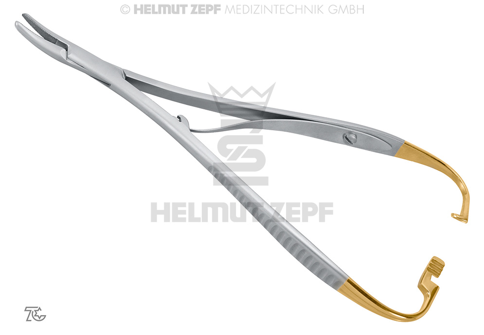 PORTE-AIGUILLE MATHIEU, 17 CM AVEC MORS EN CARBURE DE TUNGSTÈNE 