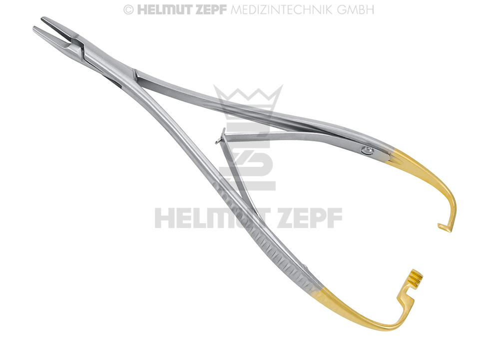 PORTE-AIGUILLE LICHTENBERG-RYDER, 17 CM SMOOTHLINE, DROIT AVEC DES MÂCHOIRES EN MÉTAL TC