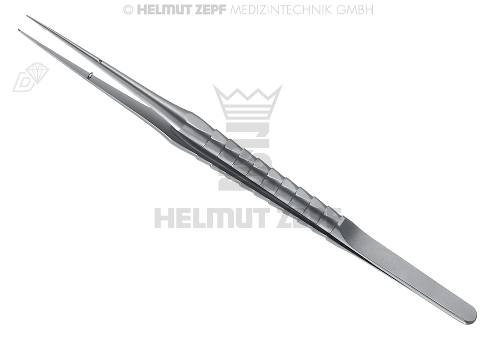 MICRO-PINCE À DISSECTION À GRIFFES 17,5CM, 1X2 DENTS, ZEPF-LINE DROIT, AVEC PIVOT GUIDANT