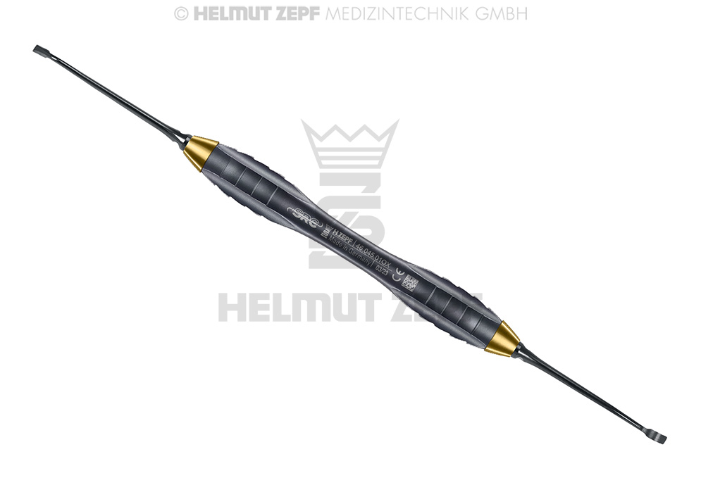 INSTRUMENT INITIAL POUR TECHNIQUE SRC D'APRÈS DR. ZELTNER DANS MANCHE Z-SHAPE JAUNE NANOPAL, INSERTS ÉCHANGEABLES FIG1