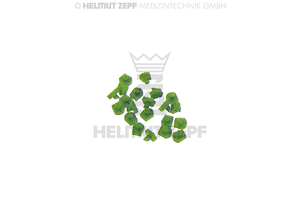 CROWN-TRACTOR // ARRACHE-COURONNE 1 JEU SUPPLÉMENTAIRE DE 40 COUSSINETS VERTS EN PLASTIQUE