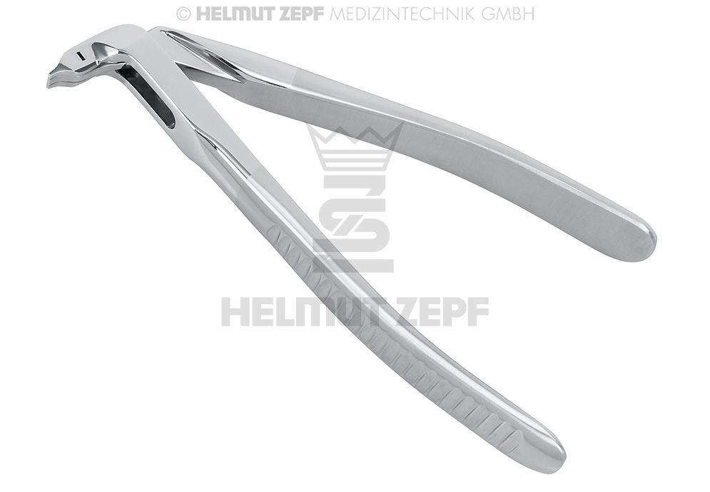 ZEPF, PINCE OUVRE-COURONNES SELON BAUER, MODIFIÉE, MANCHE CANNELE, 14,5 CM, N O U V E L L E VERSION