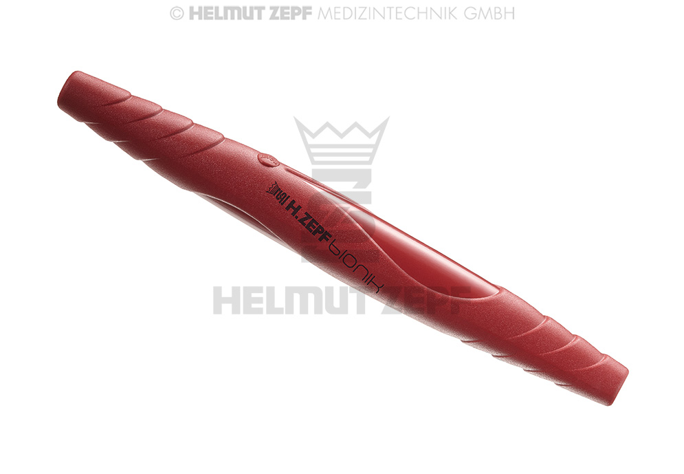 ZEPF-BIONIK MANCHE UNIVERSEL, PEEK POUR INSERTS ÉCHANGEABLES M4X0,5 À DEUX BOUTS, ROUGE-VIOLET