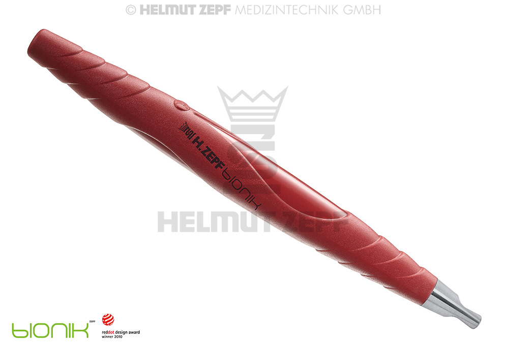 ZEPF-BIONIK MANCHE UNIVERSEL, PEEK POUR INSERTS ÉCHANGEABLES M4X0,5 À UN BOUT, ROUGE-VIOLET
