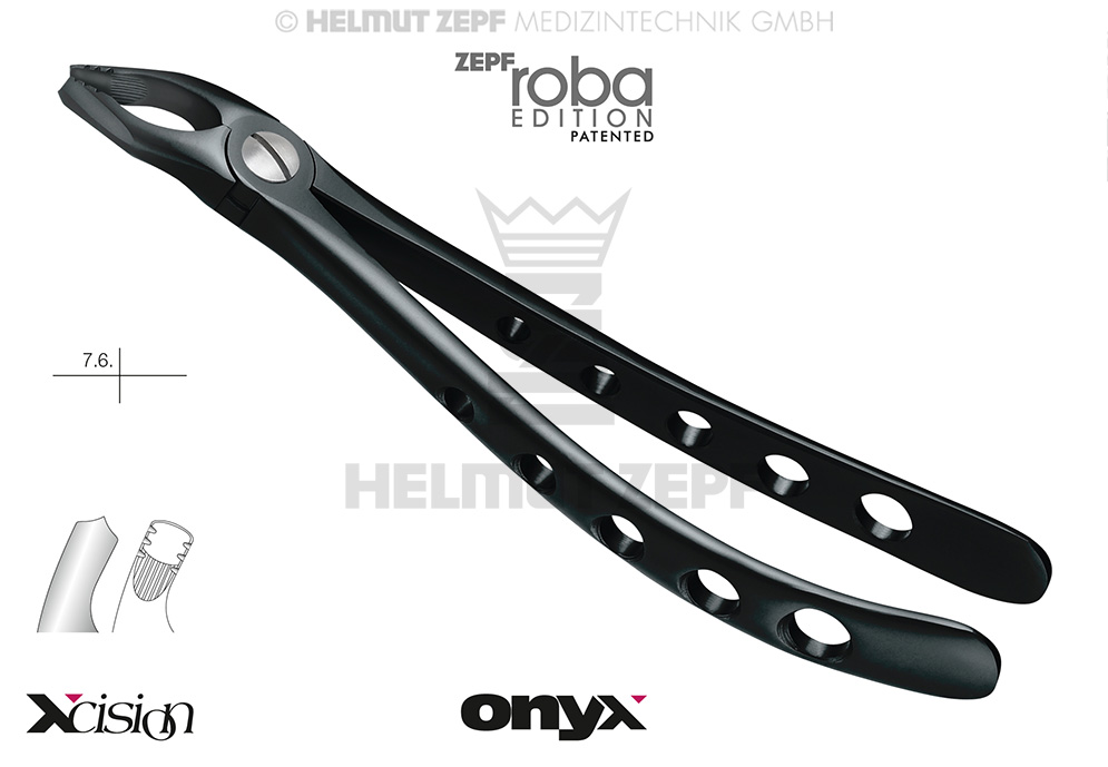 DAVIER, FORME ANGL, FIG.17 MODIF., ROBA-EDITION D'APRÈS DR. BECK, POUR MOLAIRES SUPÉRIEURES,