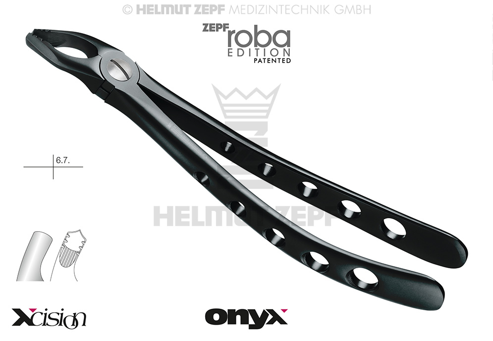 DAVIER, FORME ANGL., FIG. 18, MODIF., ROBA-EDITION D'APRÈS DR. BECK, POUR MOLAIRES SUPÉRIEURES,