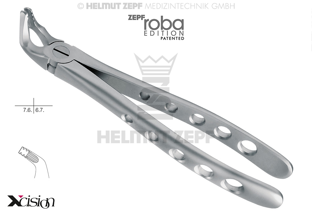 DAVIER, FORME ANGL., FIG.321 MODIF., ROBA-EDITION D'APRÈS DR. BECK, PRÉMOLAIRES INFÉRIEURES, POINTE SPÉCIALE