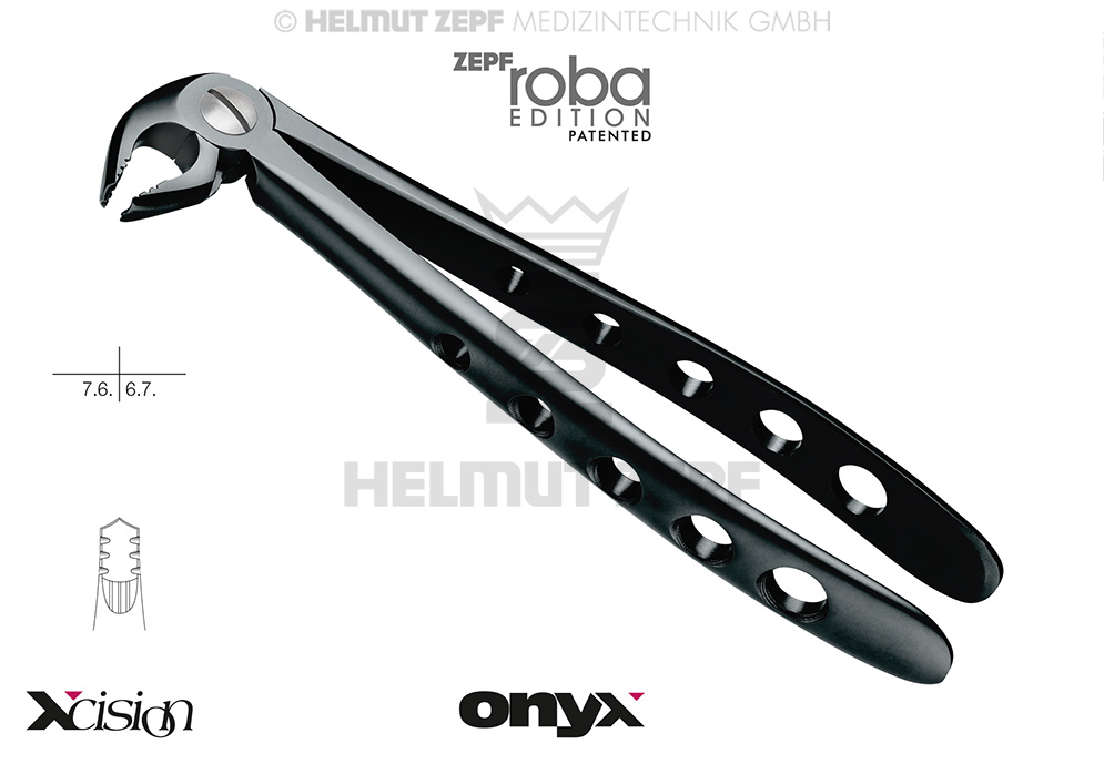 DAVIER, FORME ANGL, FIG.22, MODIF., ROBA-EDITION D'APRÈS DR. BECK, POUR DENTS DE SAGESSE INFÉRIEURES ET