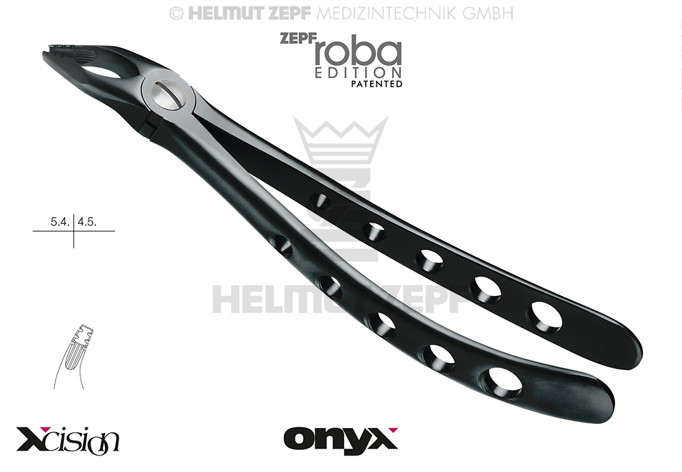 DAVIER, FORME ANGLAISE, FIG.35N MODIF., ROBA-EDITION D'APRÈS DR. BECK, PRÉMOLAIRES SUPÉRIEURES