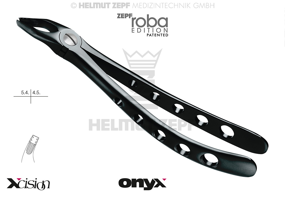DAVIER, FORME ANGL., FIG 35M, MODIF., ROBA-EDITION D'APRÈS DR. BECK, PRÉMOLAIRES SUPÉRIEURES,