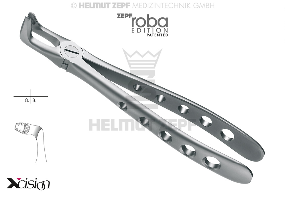 DAVIER, FORME ANGL., FIG. 79 MODIF., ROBA-EDITION D'APRÈS DR. BECK, DENTS DE SAGESSE INFÉRIEURES, MODIFIÉ
