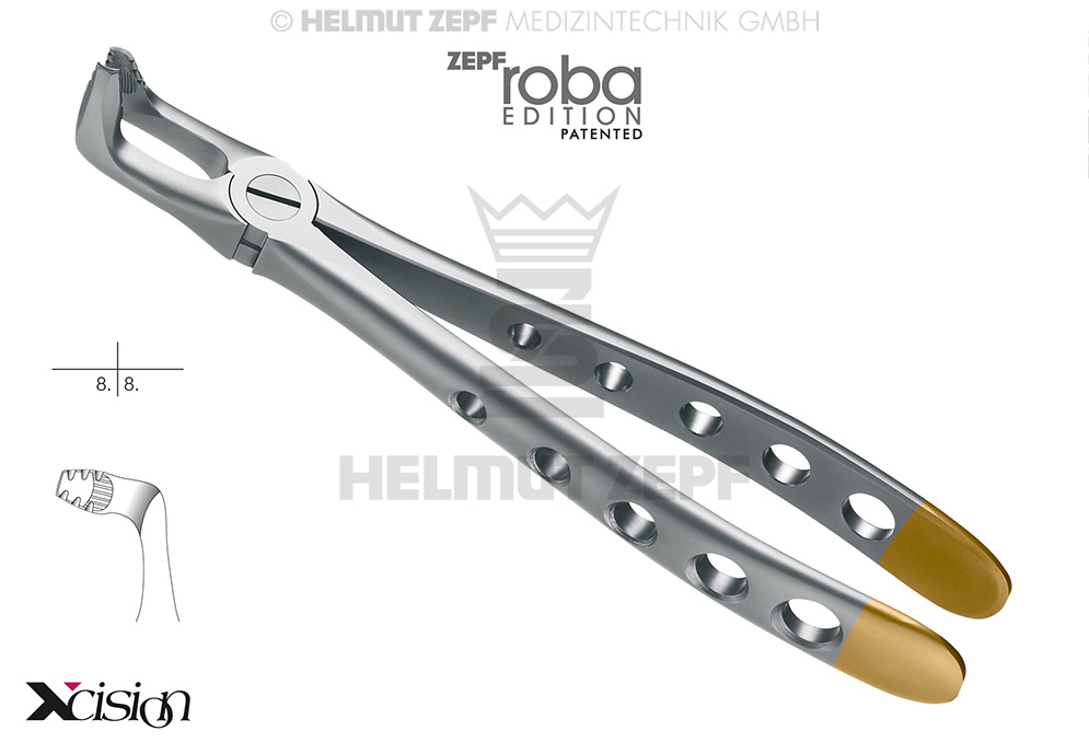 DAVIER, FORME ANGL., FIG. 79 MODIF., ROBA-EDITION D'APRÈS DR. BECK, DENTS DE SAGESSE INFÉRIEURES, MODIFIÉ