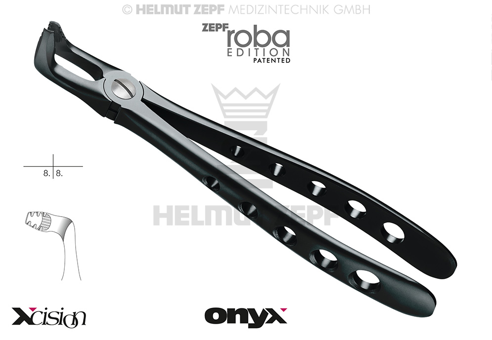 DAVIER, FORME ANGL., FIG. 79 MODIF., ROBA-EDITION D'APRÈS DR. BECK, DENTS DE SAGESSE INFÉRIEURES, MODIFIÉ