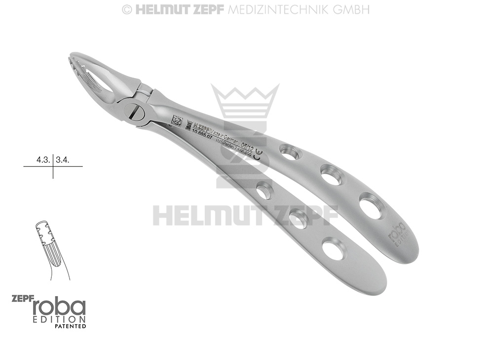 DAVIER, FORME ANGL., FIG. 7 POUR ENFANTS, DESIGN ROBA 