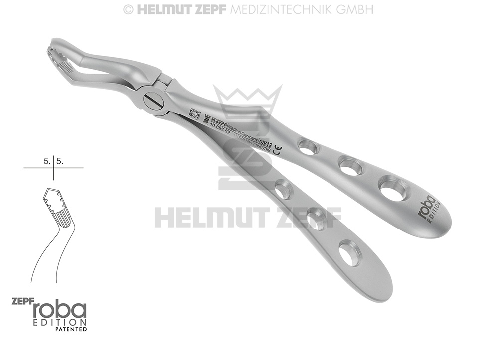 DAVIER, FORME ANGL., FIG. 52 POUR ENFANTS, DESIGN ROBA 
