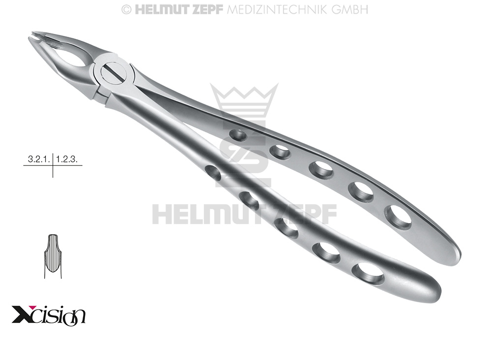 DAVIER,FORME ANGL.FIG.34 INCISIVES & CANINES SUPÉRIEURES AVEC POINTE SPÉCIALE