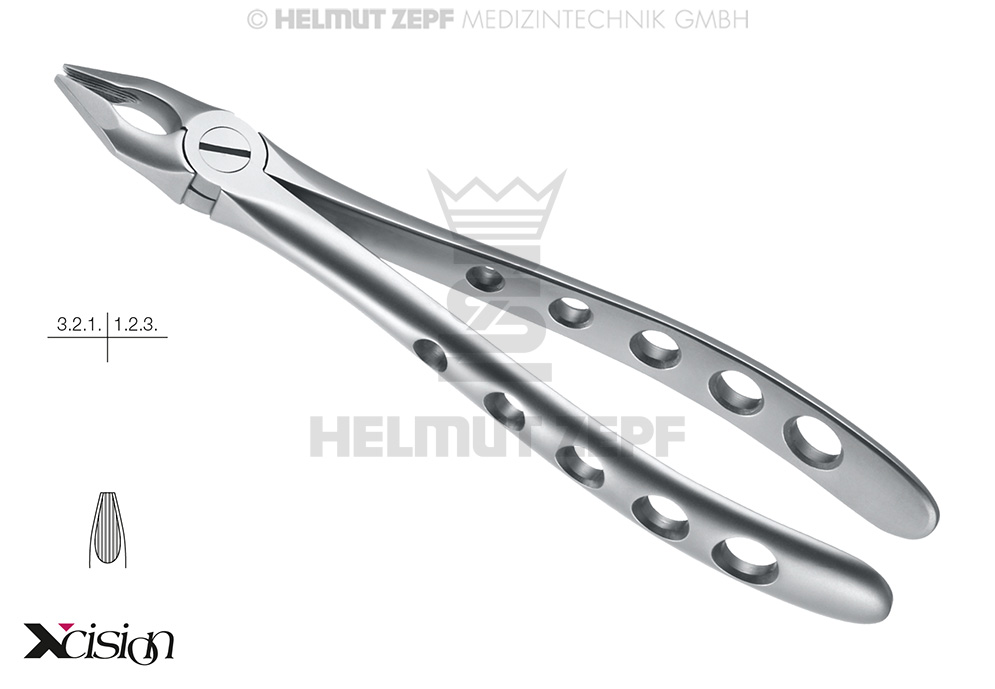 DAVIER, FORME ANGL., FIG 34N INCISIVES & CANINES SUPÉRIEURES XCISION-LINE®