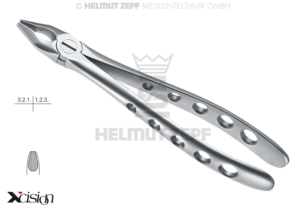 DAVIER, FORME ANGLAISE,FIG.34M INCISIVES ET CANINES SUPÉRIEURES POINTE SPÉCIALE