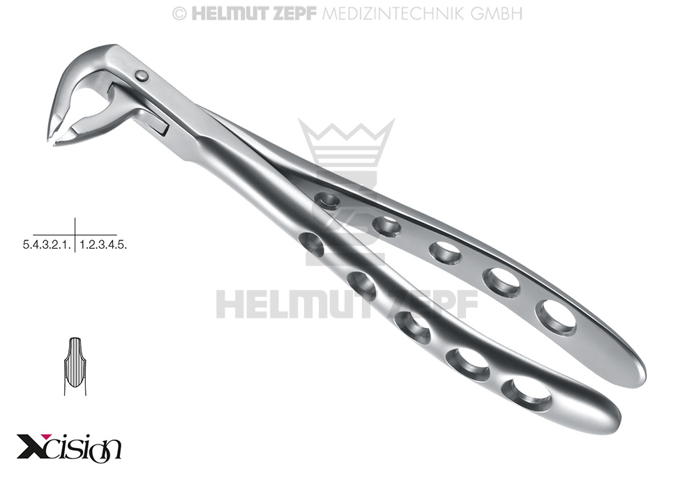 DAVIER,FORME ANGL.FIG.36 INCISIVES INFÉRIEURES, AVEC POINTE SPÉCIALE